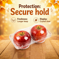 Conteneur en plastique pour fruits de haute qualité, boîtes en plastique pour raisins, emballage en plastique transparent, coque en plastique