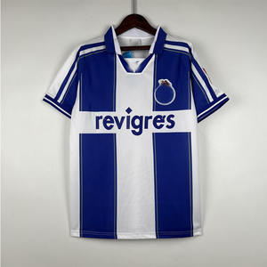 Maglia da Calcio Retrò Personalizzata Porto Club 97-04 per Uomo, 100% Poliestere, Stampa a Trasferimento Termico, Anti-UV, Asciugatura Rapida, Manica Lunga - Product Image 5