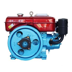 Moteur diesel monocylindre 4 temps refroidi par eau de haute qualité 20 CV, démarrage électrique 13 CV, essentiel, avec pompe et roulement inclus - Product Image 1