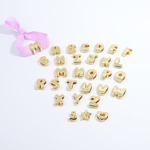 Banda Elástica de Terciopelo de Doble Cara Perforada con 26 Letras en Forma de Corazón, Colorida, Pulsera Elástica - Product Image 6