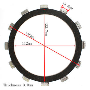 Plaque de friction d'embrayage de pièces de moto pour <span class=keywords><strong>Yamaha</strong></span> FZ750 <span class=keywords><strong>FZ6N</strong></span> FZ600 YZF750R FZX700 FZR750R FZR1000 XJR400 XJ600S TDM900 TDM900X - Product Image 2