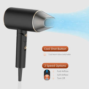 Secador de pelo iónico plegable de nuevo diseño, secador de pelo de viaje eléctrico con Motor de CC de 2100 vatios de alta potencia - Product Image 4