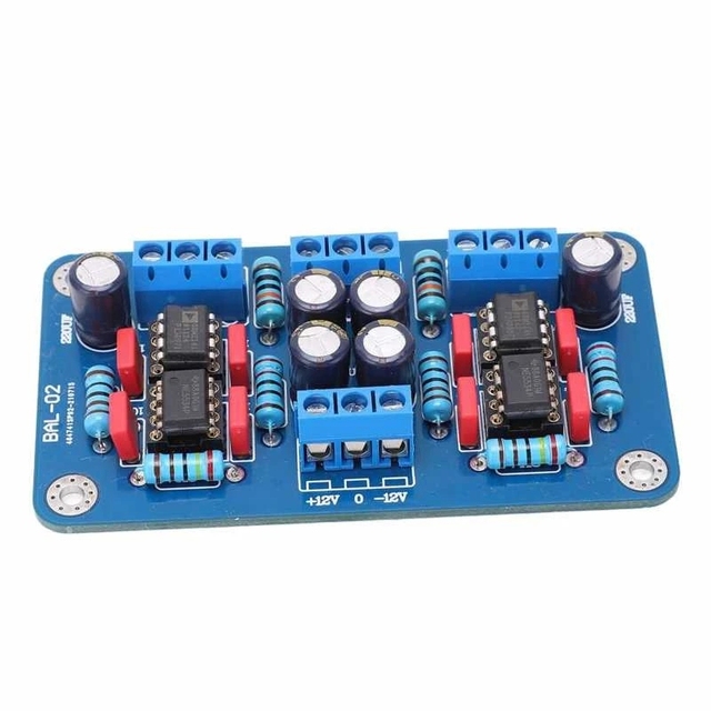 SSM2141 Balanced XLR input to non-balanced RCA signal output power amplifier board