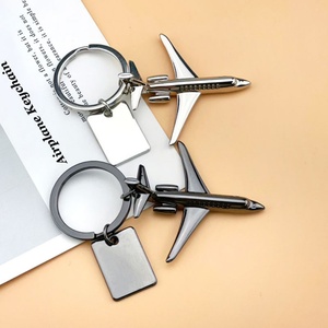 Porte-clés de voyage en métal 3D miniature, logo personnalisé vintage, vente en gros Oneway - Product Image 2