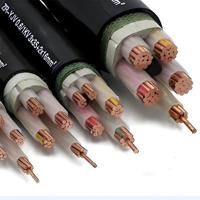Câble d'alimentation électrique souterrain blindé à 4 conducteurs, isolation XLPE, conducteur en cuivre nu, 3,6 kV/6 kV/15 kV, dimensions 25 mm, 35 mm, 50 mm