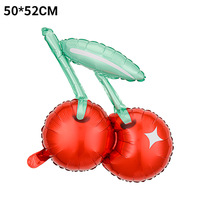 Cartoon zomergroenten fruit watermeloen ananas kers alien vorm milieuvriendelijke aluminiumfolie ballonnen voor feestjes