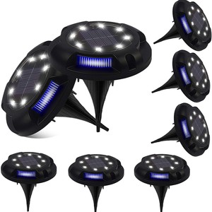 ไฟโซลาร์เซลล์ฝังดิน 8 LED สำหรับสวนกลางแจ้ง พร้อมสวิตช์แบบเหนี่ยวนำ สำหรับลานบ้านและวิลล่า - Product Image 3