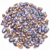Perles d'eau douce naturelles cultivées en vrac, forme baroque, violettes, 14-20 mm, qualité uniforme, vente en gros