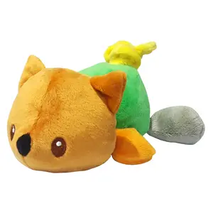 2024 Latest design stuffed animal fox polyester softboa made colorful baby lovely Vibrating toy all age