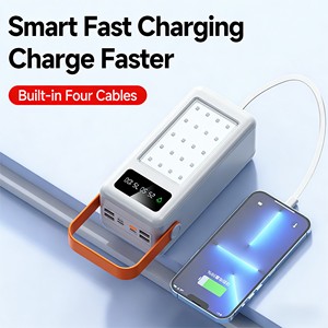 Banco de Energía Personalizado de Gran Capacidad 60000 80000 100000 120000mAh USB Tipo-C IPH con Cable de Datos para Camping - Product Image 2