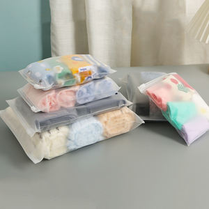 Оптовая продажа, матовый пакет на молнии с логотипом на заказ, пластиковый почтовый пакет для упаковки одежды - Product Image 6