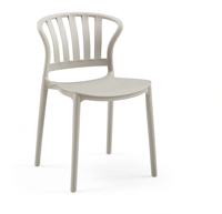 Chaise moderne empilable en résine Pp pour salle à manger chaise de jardin colorée en plastique pour une utilisation intérieure pour les cafés restaurants