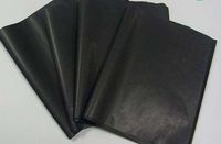 Emballage de feuilles de papier de soie tisu, logo de marque personnalisé, papier de soie noir, 17 g/m²