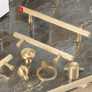 Modern Adjustable Eco-Friendly Aluminum Wardrobe Door Handles Furniture Pull <strong>Knobs</strong> Hardware 34mm Antirust <strong>Matt</strong> <strong>Black</strong> <strong>Drawer</strong> Home - Product Image 2