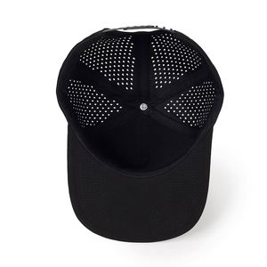 Casquette de baseball imperméable de haute qualité à 5 panneaux, perforée au laser, avec logo personnalisé, casquette de camionneur - Product Image 4