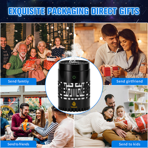 Offre Spéciale Brûleur d'Encens Électrique en Métal Bakhoor Arabe Oud Rechargeable USB avec Haut-Parleur <span class=keywords><strong>Coran</strong></span> <span class=keywords><strong>MP3</strong></span> pour Voiture - Product Image 2