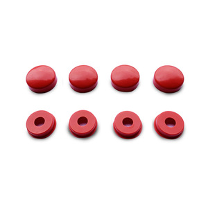Cubierta Decorativa Roja de 18mm para Placa de Matrícula de Coche, de Plástico - Product Image 1