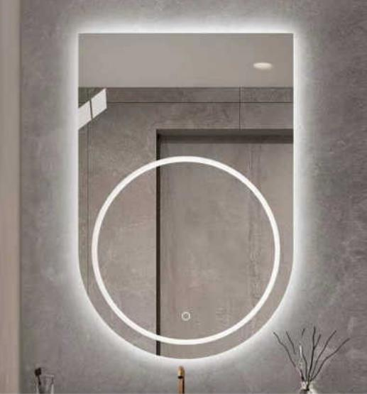 Factory Direct Sell Anti-Fog Smart LED Bath Mirror Living Bath Hotel Led Light Smart Irregular Mirror
