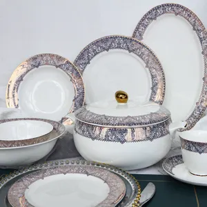 china supplier porcelain tableware set english style porcelain dinner set