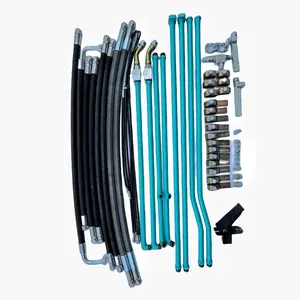 high quality Hydraulic oil pipe steel high pressure pipes replacement parts for Kobelco excavators piping excavator crusher