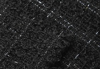 Tissu bouclé en tweed tissé avec fil métallique en polyester pour manteaux, chaussures, chapeaux, sacs, pantalons, jupes et artisanat