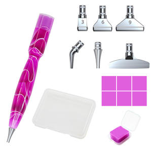 Kit de stylo de peinture diamant fait à la main en résine 5D stylo de peinture diamant pour l'art du diamant et l'art des ongles avec têtes de cueillette de stylo de forage - Product Image 3