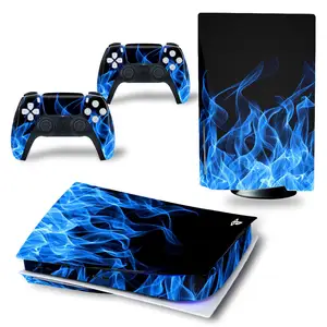 For PS5 Screen film Disk Viny Decal Sticker Console + 2 Controller Skin Sticker For Sony Playstation 5 Game Accessories