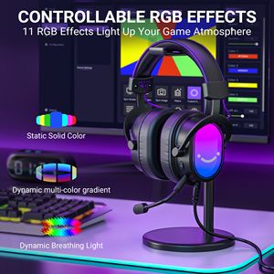 หูฟังเกมมิ่ง <span class=keywords><strong>FIFINE</strong></span> H16 เสียงเซอร์ราวด์เสมือนจริง 7.1 หูฟังแบบครอบหูพร้อมไฟ RGB และไมโครโฟนตัดเสียงรบกวน - Product Image 5