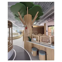 Aire de jeux intérieure en bois créative personnalisée, structure en bois, petite aire de jeux intérieure pour enfants avec toboggan, équipement de jeu de rôle