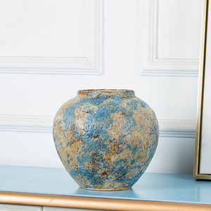 Jarrón de Cerámica Vintage para Arreglos Florales, Hecho a Mano, Cerámica Rústica Antigua, Decoración Moderna para Interiores, Hoteles - Product Image 4