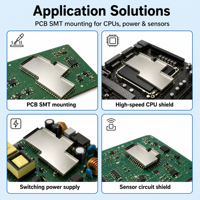 Boîtier de blindage personnalisé OEM RF RFI en métal pour carte électronique PCB d'ordinateur