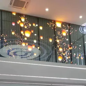 Led Video Wall HD LED Screen Curtain Wall Transparency Led Tv Display Screen Transparent LED Screen Glass Window P3.91 Full Color Indoor Video