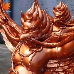 Sculpture d'<span class=keywords><strong>oiseau</strong></span> Dapeng or pulvérisé personnalisé ornement de jardin extérieur en fibre de verre motif animal pour l'artisanat municipal - Product Image 6