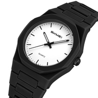 Montre à quartz SKMEI 2615, nouvelle arrivée, design simple à chiffres arabes, couleur or et noir, montre-bracelet à quartz tendance pour homme
