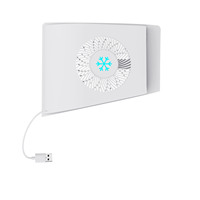 Ventilateur de refroidissement USB Plug-and-Play pour PS5 Slim Console Voyant lumineux Ventilateur intelligent avec 3 Hub Usb pour accessoires de jeu PS5 Slim