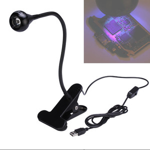 Lámpara UV Portátil de 3W con Chip Mejorado de 395nm, Luz Negra LED Ultravioleta de 5V con Entrada USB para Curado de Uñas - Product Image 6