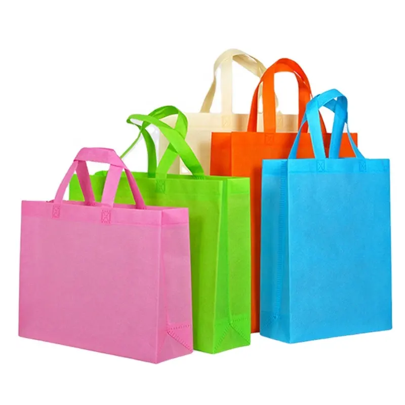 Существующие товары, Высококачественная Экологически чистая Нетканая сумка, сумки для покупок с ручкой для одежды, подарки, принимаются заказы на печать логотипа, бесплатный образец