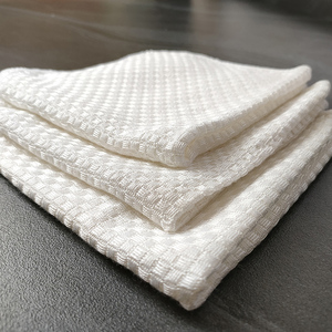 Chiffon de nettoyage en fibre de <span class=keywords><strong>bambou</strong></span> 100% Esun, écologique, 230 GSM, blanc, super absorbant, logo imprimé personnalisé, 30x30cm/35x35cm - Product Image 6