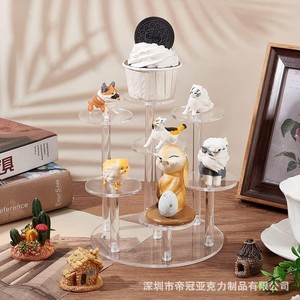 <span class=keywords><strong>Présentoir</strong></span> rond en acrylique <span class=keywords><strong>présentoir</strong></span> transparent rehausseur pour figurines d'<span class=keywords><strong>action</strong></span> <span class=keywords><strong>bijoux</strong></span> parfum objets de collection - Product Image 3