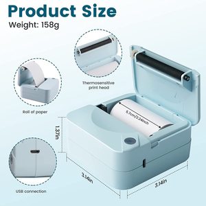 Mini Impresora Térmica Portátil de Bolsillo, 200dpi, USB, Impresora de Etiquetas y Fotos sin Tinta, 1200mAh, Impresora de Mano para Fiestas de Cumpleaños Infantiles - Product Image 3
