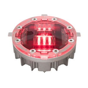Réflecteurs routiers solaires intégrés IP68 en forme de borne, résistant à une pression de 30T, en aluminium, LED prismatique haute intensité, visibilité >800m - Product Image 1