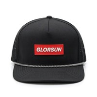 Casquette de baseball OEM d'usine, logo personnalisé, casquette 5 panneaux avec cordon, casquette de golf performance à fermeture snapback, casquette de baseball découpée au laser