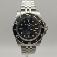 Montre de plongée automatique pour homme SEILOCE avec verre saphir, boîtier de 40 mm, lunette en céramique, étanche, mouvement NH35