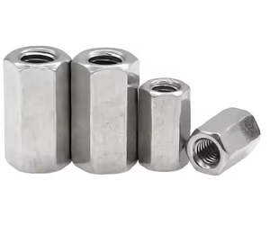 Accouplement à écrou long A2-70 en acier inoxydable <span class=keywords><strong>nickel</strong></span>é <span class=keywords><strong>et</strong></span> poli Din6334 écrou d'accouplement hexagonal long pour l'exploitation minière - Product Image 1