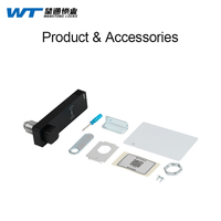 Serrure à came en plastique noir pour meuble intelligent, armoire, avec carte RFID WANGTONG WT S-2011-00IC 13,56 MHz 125 kHz