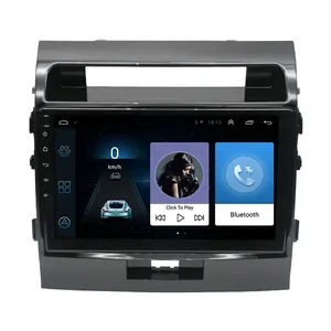 Kit multimídia automotivo com dvd, android, 10 polegadas, navegação de rádio, para toyota land cruiser 11 200 2007-2015 lc200 k3 k5