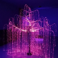 Arbre de Noël LED à Fibre Optique, Veilleuse Fantastique Décorative Intérieure et Extérieure, Effet Avatar avec Changement de Couleur