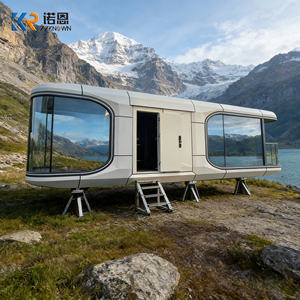 Maison conteneur mobile à prix d'usine, <span class=keywords><strong>capsule</strong></span> spatiale extensible de 30 pieds, pod de luxe avec cuisine et chambre - Product Image 6