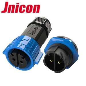 バルクヘッドIP67防水電気12VDCパネルマウント2ピンオス-メス電源コネクタ - Product Image 4