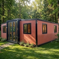 Casa Contenedor Expandible Prefabricada ZYBOX con Textura de Ladrillo, Lista para Enviar, Casa Pequeña Plegable Modular para Oficina en Patio Trasero en EE. UU. y Australia